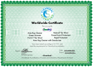 certified carpet cleaning products